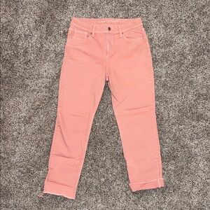 Women’s Old Navy Perfect Straight Trendy Pink Cropped Jeans